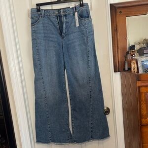 Chico's Blue Wide-Leg Jeans